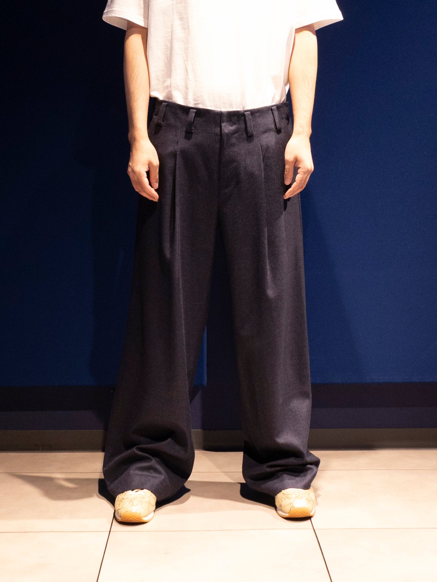 Wool bigtack slacks