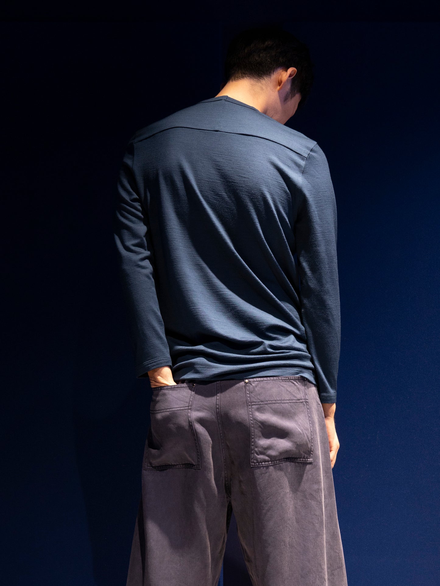 Wool long-sleeve T-shirt