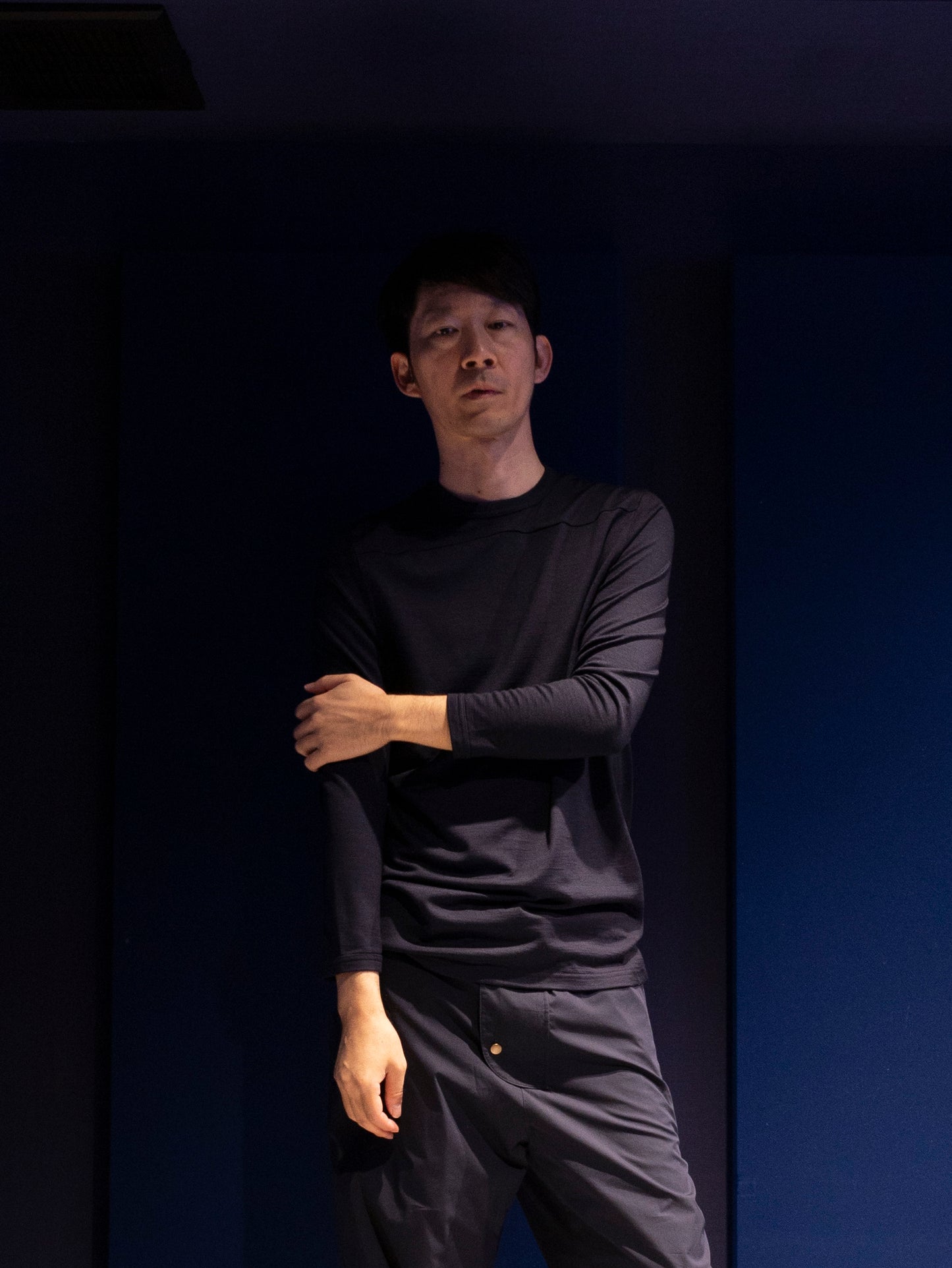 Wool long-sleeve T-shirt