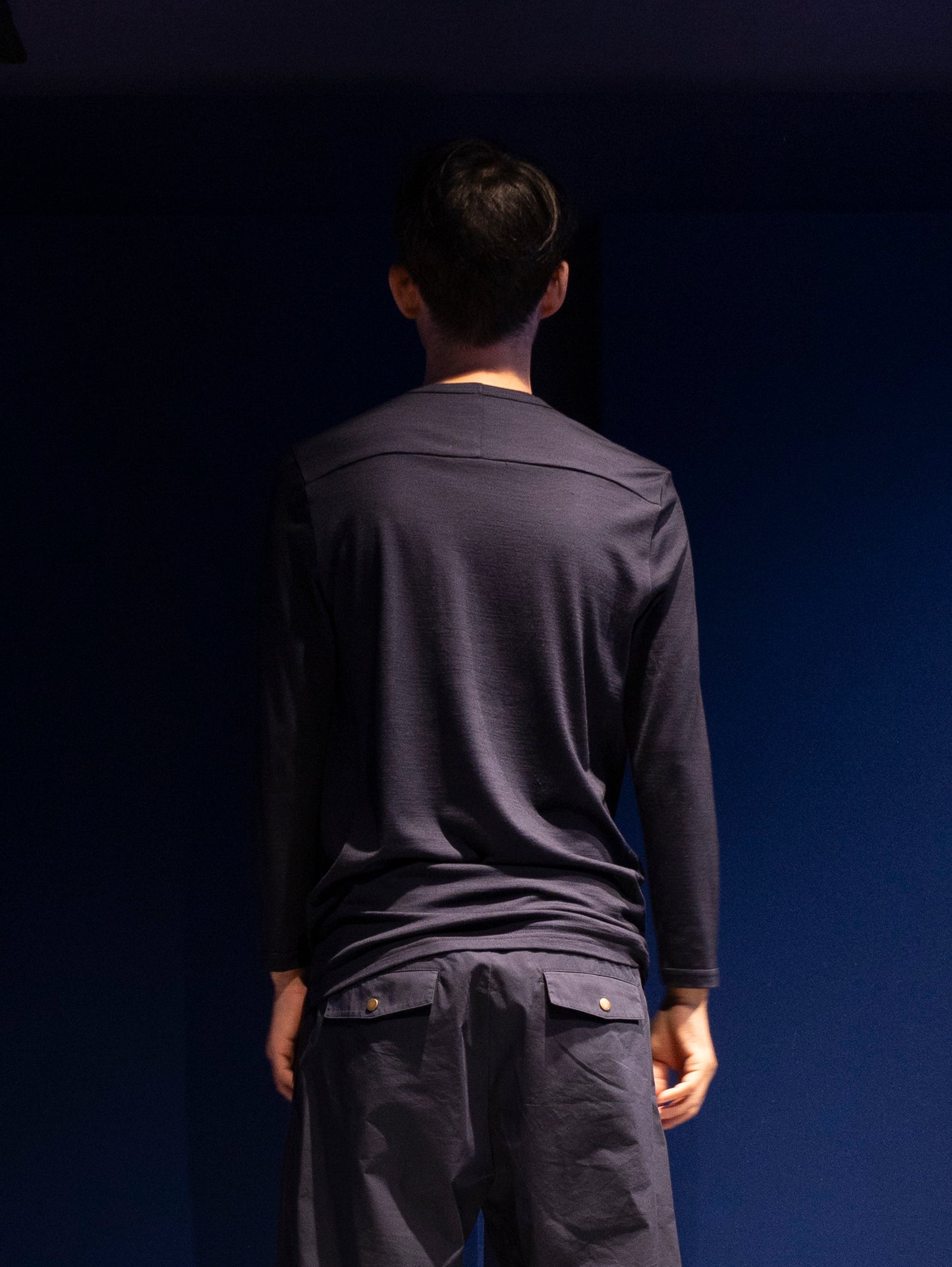Wool long-sleeve T-shirt