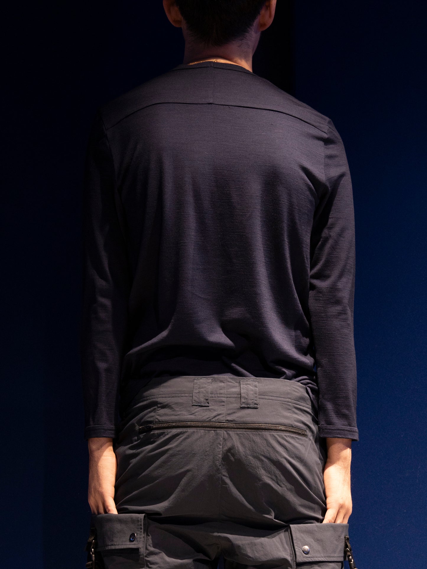 Wool long-sleeve T-shirt